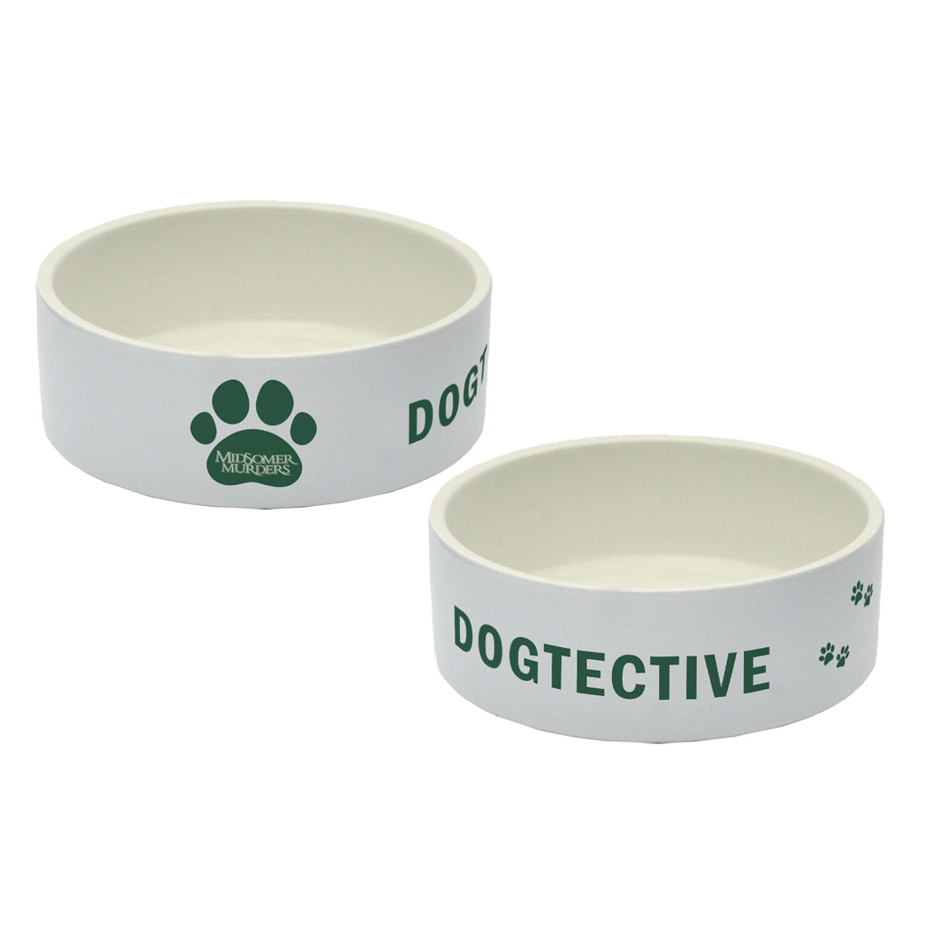 Dogtective – Ceramic Dog Bowl (18cm)