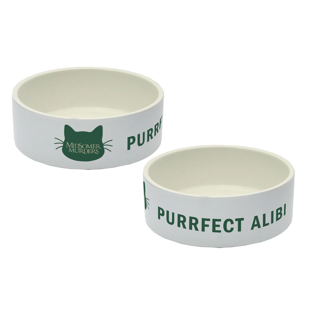 Purrfect Alibi – Ceramic Pet Bowl (15cm)
