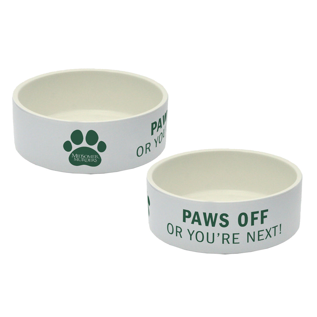 Paws Off – Ceramic Dog Bowl (18cm)