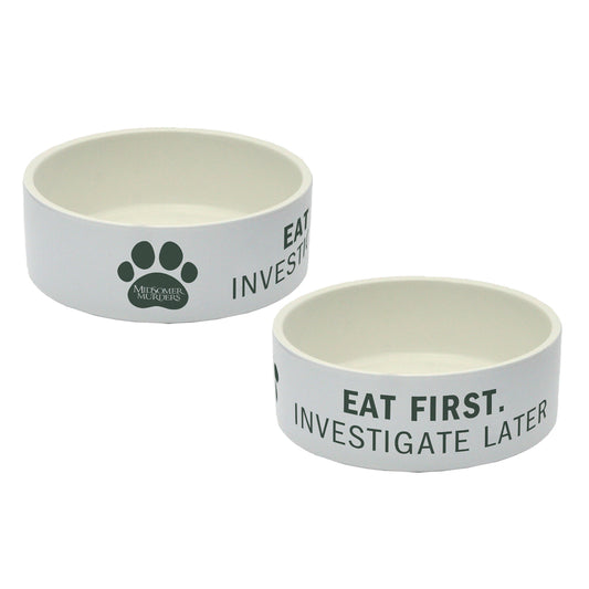 Eat First – Ceramic Dog Bowl (18cm)