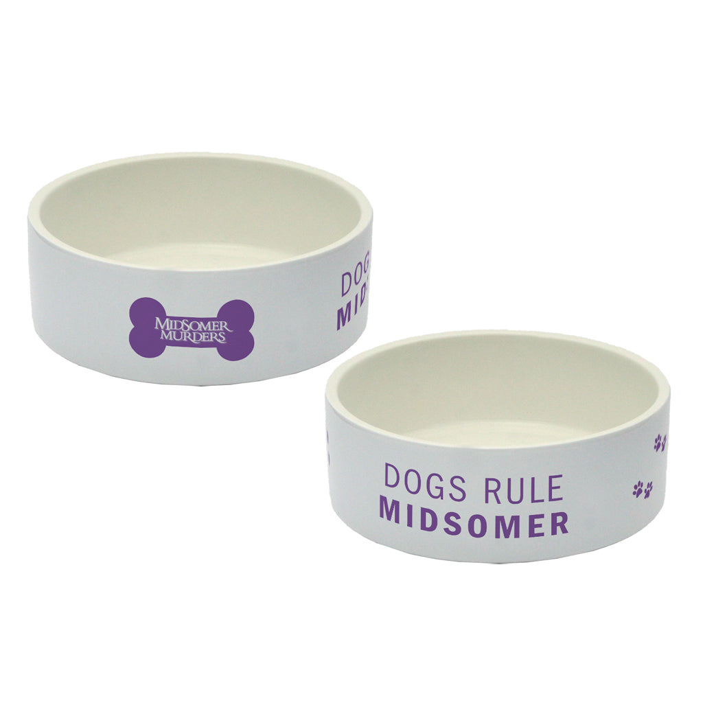 Dogs Rule Midsomer – Ceramic Dog Bowl (18cm)