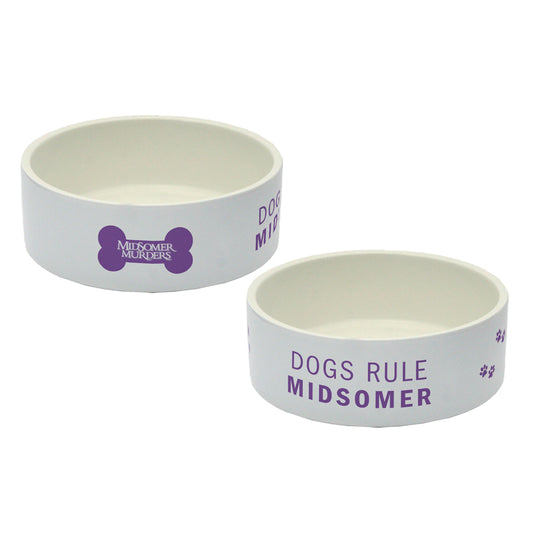 Dogs Rule Midsomer – Ceramic Dog Bowl (18cm)