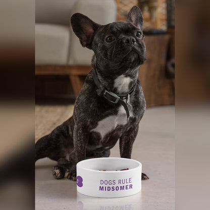 Dogs Rule Midsomer – Ceramic Dog Bowl (18cm)