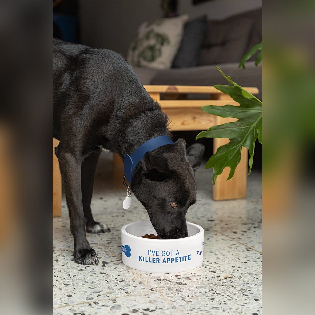 Killer Appetite – Ceramic Dog Bowl (18cm)