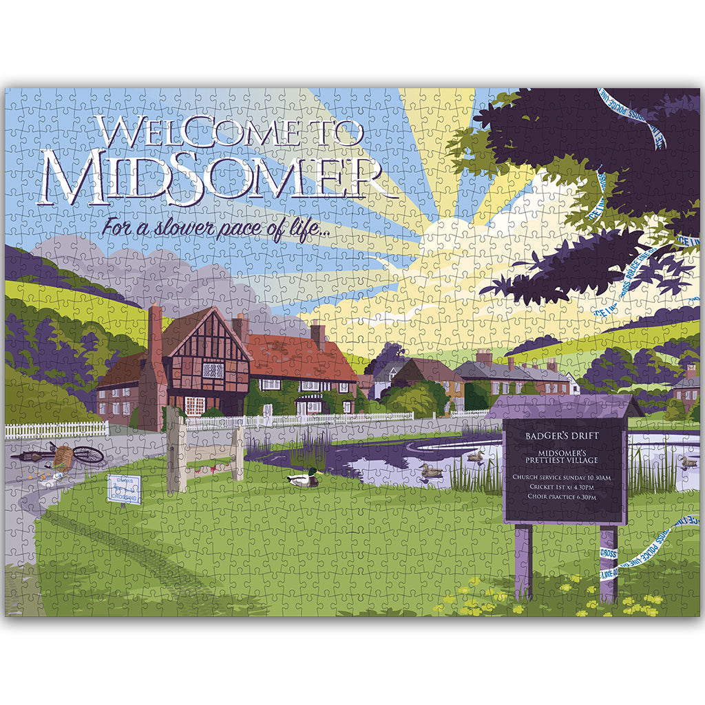Official Midsomer Murders 'Welcome to Midsomer' 1000-Piece Jigsaw Puzzle