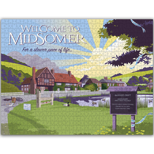 Official Midsomer Murders 'Welcome to Midsomer' 1000-Piece Jigsaw Puzzle